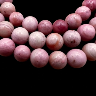 Rodonit, 6 mm, šňůra 38 cm (cca 60 korálků)