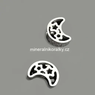Měsíc ocel, stříbrný, 10 mm