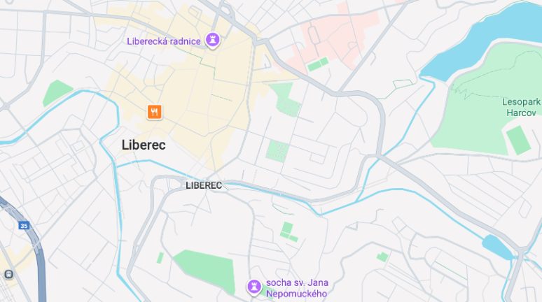 Mapa: Boženy Němcové 499/4, Liberec
